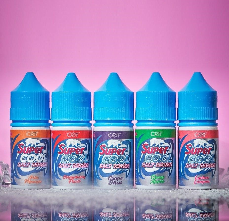 น้ำยาบุหรี่ไฟฟ้าsuper cool salt nic น้ำยาบุหรี่ไฟฟ้าsuper cool salt nic